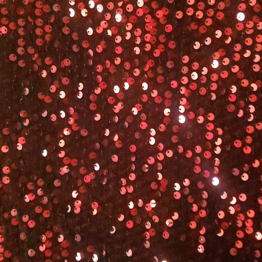 Red Sequin Party Dress 20W - Picture 3 of 5